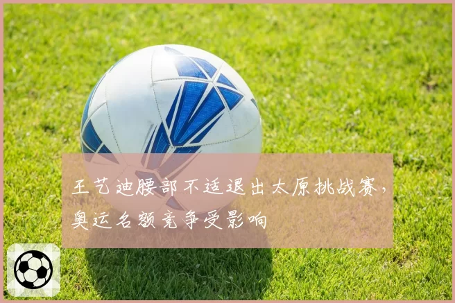 王艺迪腰部不适退出太原挑战赛，奥运名额竞争受影响